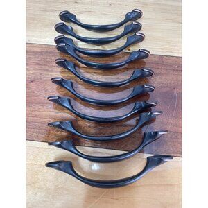 10 Brown Copper Drawer Pulls Cabinet Hardware No Screws